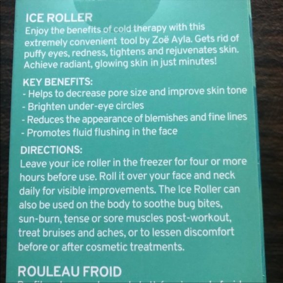 Zoe Ayala Face and Body Ice Roller NWOT - Picture 5 of 5